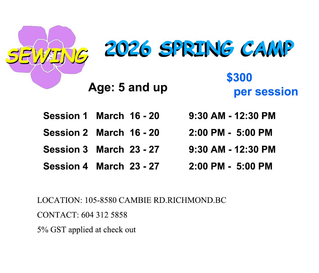 2026  Sewing Spring Camp