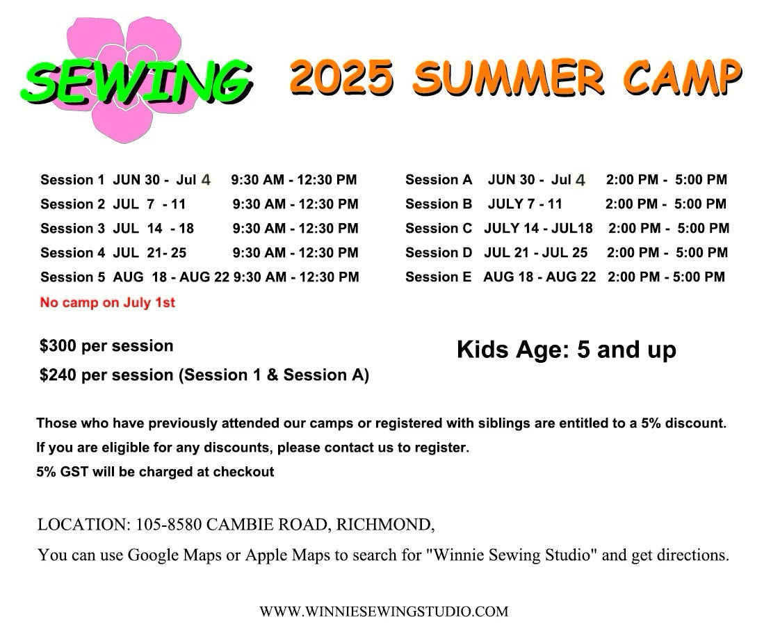 Summer Sewing Camp